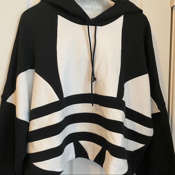 Adidas originals trefoil crop top jacket - Picture 2 of 6